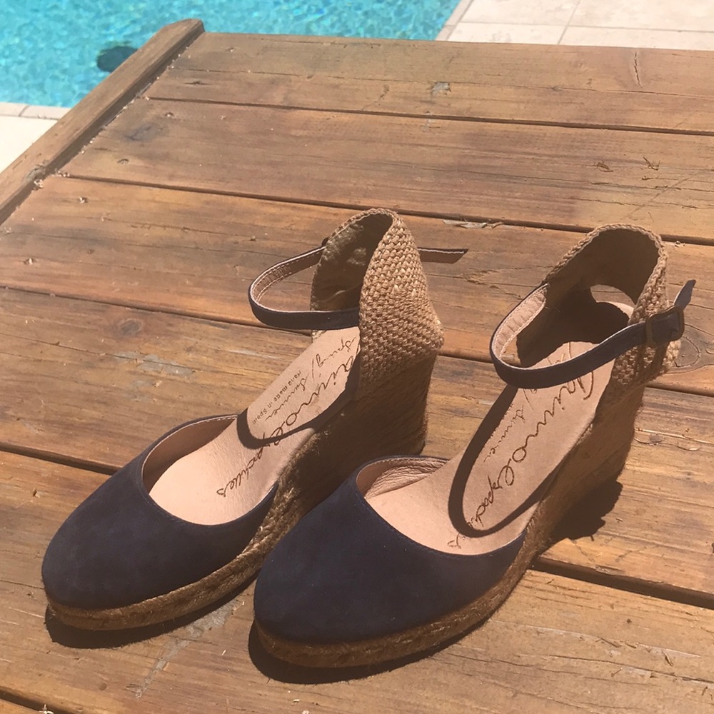 💗 EUC Gavino Leather Espadrilles Sandals!